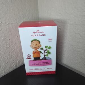 Hallmark Keepsake Peanuts Magic Sound What Christmas Is All About Linus Ornament